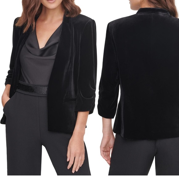 Eliza J velvet blazer - Picture 2 of 5